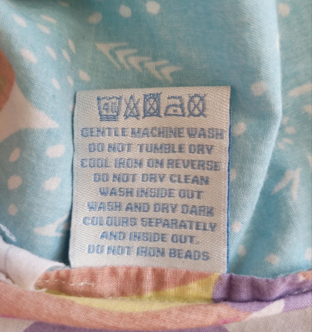 Boden Floral Vibrant Colors 100% Cotton Tunic Dress Embellished Women's US 10 - Picture 12 of 13